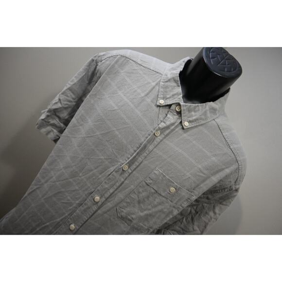 Mountain HardWear Camp Shirt Striped Linen Blend Hiking Fishing Mens Size XL - Picture 4 of 7